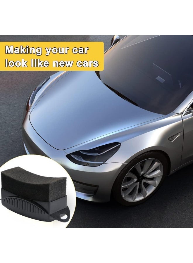 مجموعة مكونة من قطعتين لملمع الإطارات - وسائد رغوية قابلة لإعادة الاستخدام لتلميع الإطارات وتفصيل السيارات - Image 4